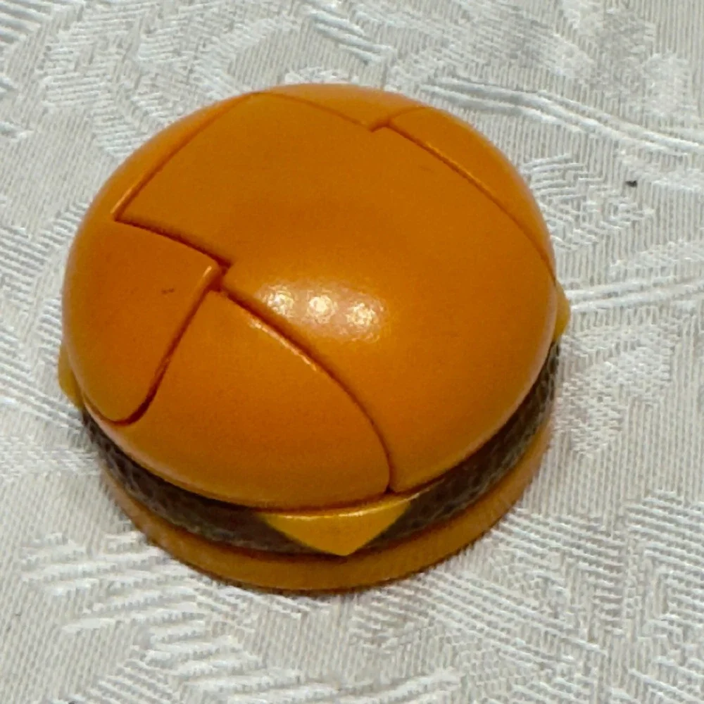 Vintage McDonald's Cheeseburger Dinosaur Transforming Toy Figure Clamshell Box